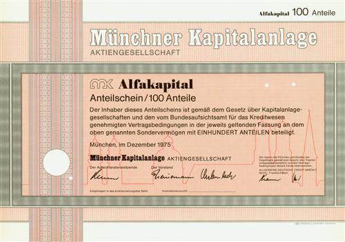 Mnchner Kapitalanlage Aktiengesellschaft