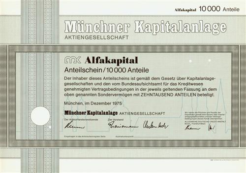 Mnchner Kapitalanlage Aktiengesellschaft