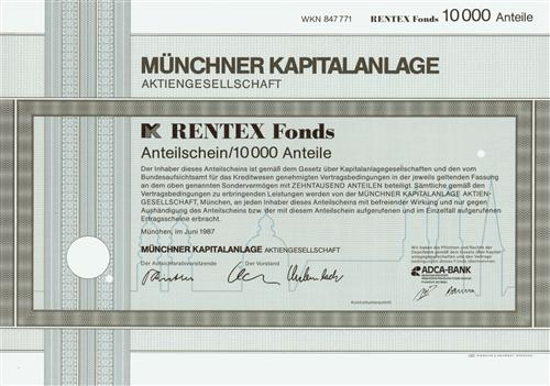 Mnchner Kapitalanlage Aktiengesellschaft