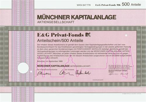 Mnchner Kapitalanlage Aktiengesellschaft