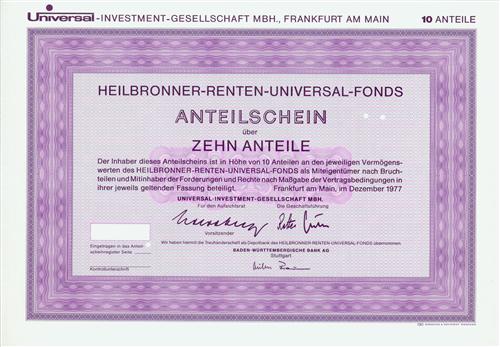 Universal-INVESTMENT-GESELLSCHAFT MBH