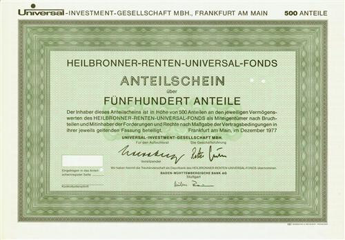 Universal-INVESTMENT-GESELLSCHAFT MBH