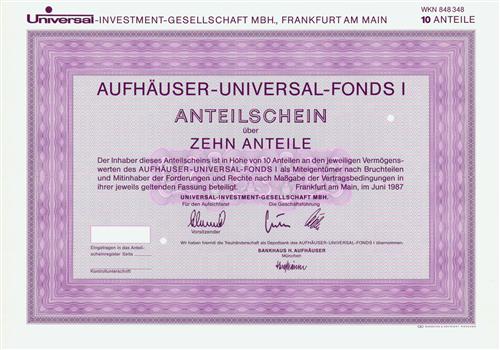 Universal-INVESTMENT-GESELLSCHAFT MBH