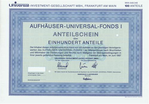 Universal-INVESTMENT-GESELLSCHAFT MBH