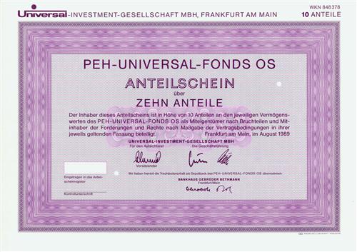 Universal-INVESTMENT-GESELLSCHAFT MBH