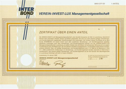 VEREIN-INVEST-LUX Managementgesellschaft S.A.