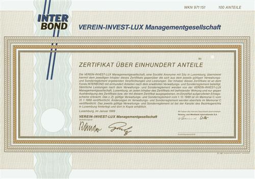 VEREIN-INVEST-LUX Managementgesellschaft S.A.
