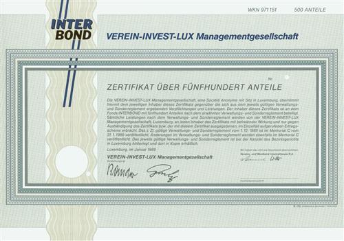 VEREIN-INVEST-LUX Managementgesellschaft S.A.