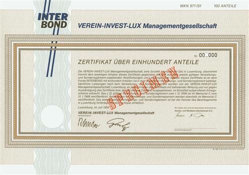 VEREIN-INVEST-LUX Managementgesellschaft S.A.