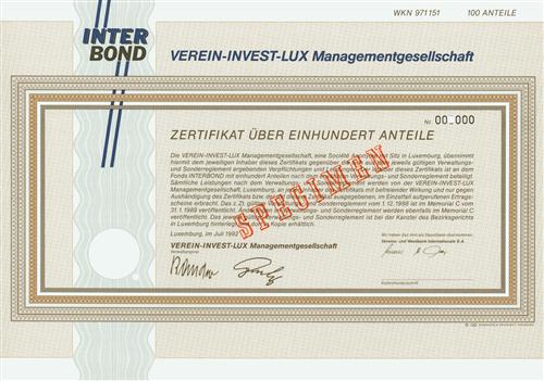 VEREIN-INVEST-LUX Managementgesellschaft S.A.