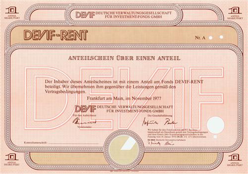 DEUTSCHE VERWALTUNGSGELLSCHAFT FÜR INVESTMENT-FONDS mbH
