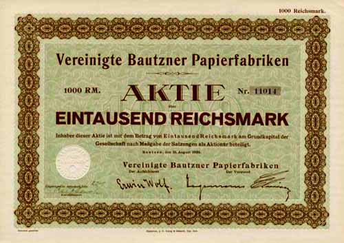 Vereinigte Bautzner Papierfabriken