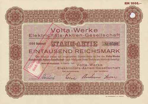 Volta-Werke Elektricitäts-AG