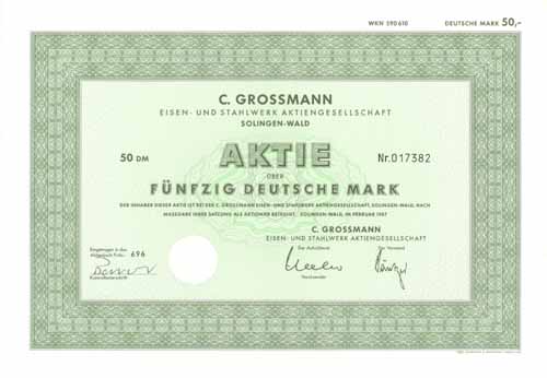 C. Grossmann Eisen- und Stahlwerk