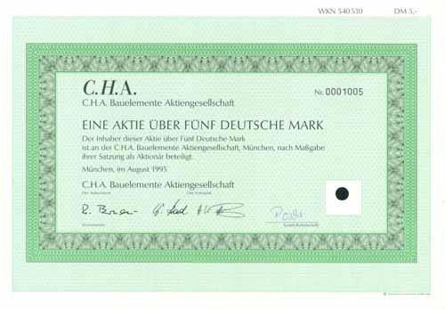 C.H.A. Bauelemente