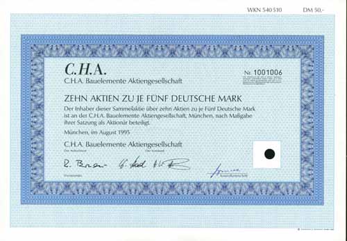 C.H.A. Bauelemente