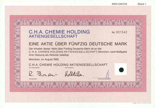 C.H.A. Chemie Holding