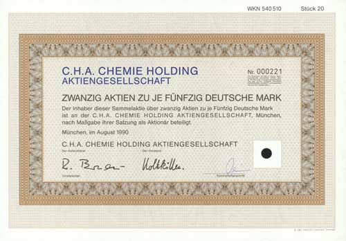 C.H.A. Chemie Holding