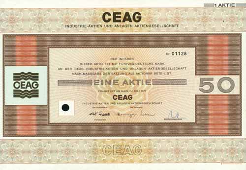 CEAG Industrie-Aktien und Anlagen