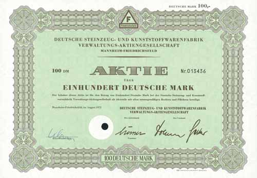 Deutsche Steinzeug- und Kunststoffwarenfabrik