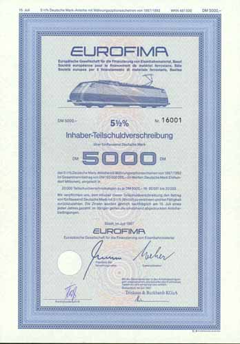 EUROFIMA Europäische Gesellschaft für die Finanzierung von Eisenbahnmaterial