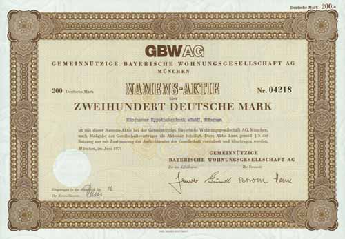 GBWAG Gemeinnützige Bayerische Wohnungsgesellschaft