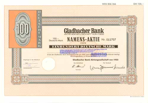 Gladbacher Bank von 1922