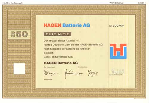 HAGEN Batterie
