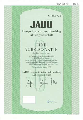 Jado Design Armatur und Beschlag