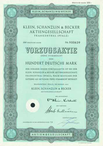 Klein, Schanzlin & Becker