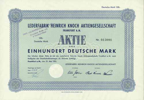 Lederfabrik Heinrich Knoch