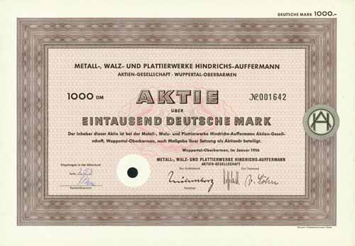 Metall-, Walz- und Plattierwerke Hindrichs-Auffermann
