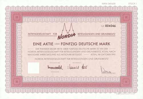 Nordia AG für Beteiligungen und Grundbesitz
