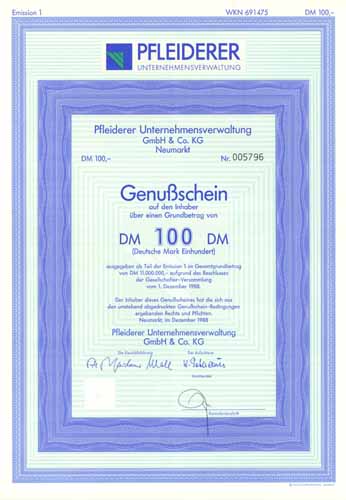 Pfleiderer Unternehmensverwaltung