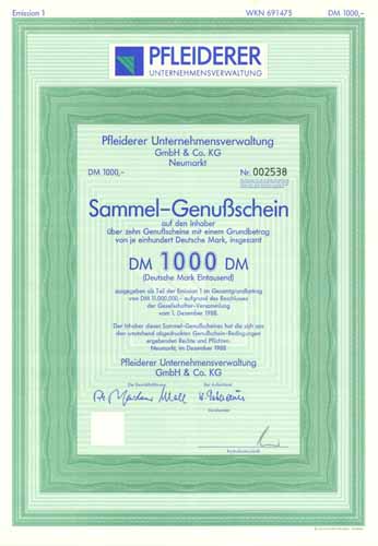 Pfleiderer Unternehmensverwaltung