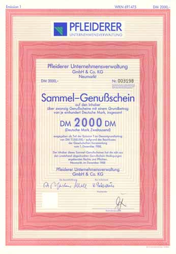 Pfleiderer Unternehmensverwaltung