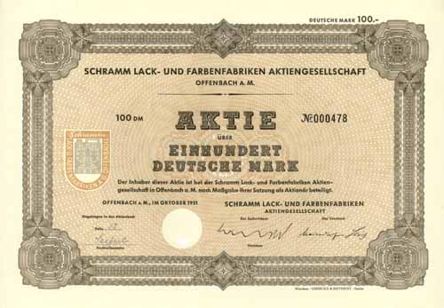 Schramm Lack- und Farbenfabriken