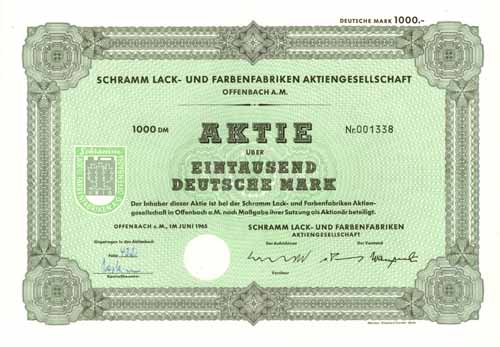 Schramm Lack- und Farbenfabriken