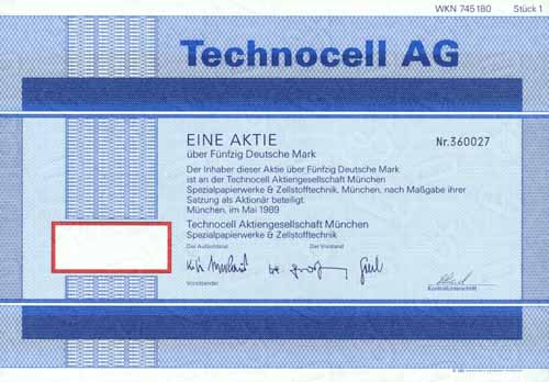 Technocell München Spezialpapierwerke & Zellstofftechnik