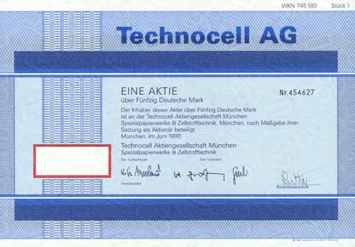 Technocell München Spezialpapierwerke & Zellstofftechnik