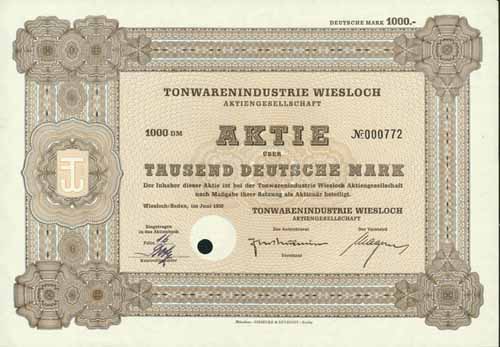 Tonwarenindustrie Wiesloch