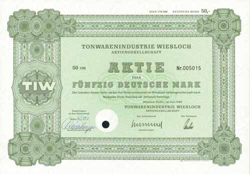 Tonwarenindustrie Wiesloch