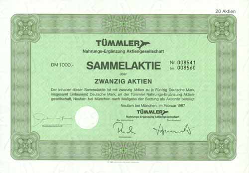 Tümmler Nahrungs-Ergänzung