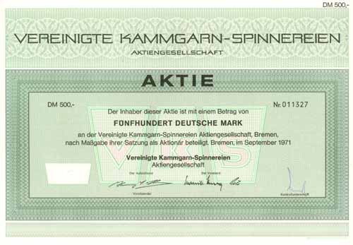 Vereinigte Kammgarn-Spinnereien