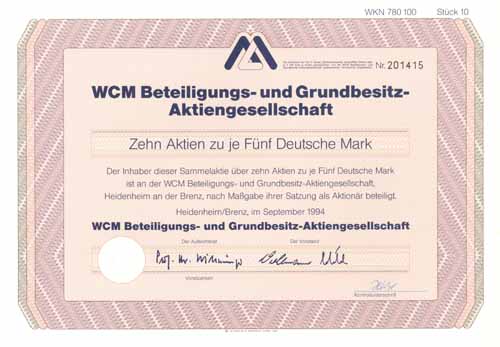WCM Beteiligungs- und Grundbesitz-AG