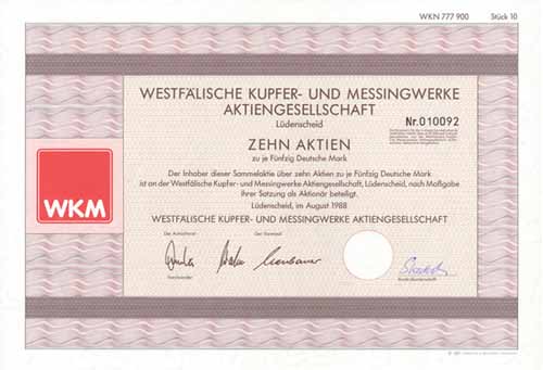 Westfälische Kupfer- und Messingwerke