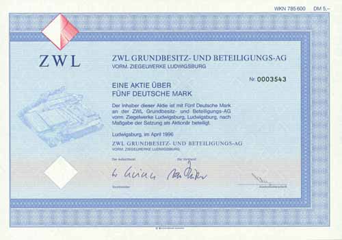 ZWL Grundbesitz- und Beteiligungs-AG