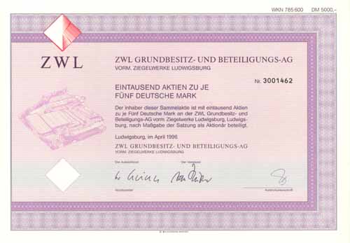 ZWL Grundbesitz- und Beteiligungs-AG