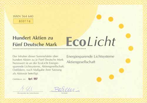 EcoLicht Energiesparende Lichtsysteme