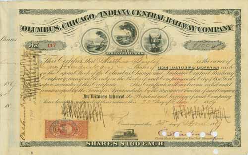 Columbus, Chicago and Indiana Central Railway Company